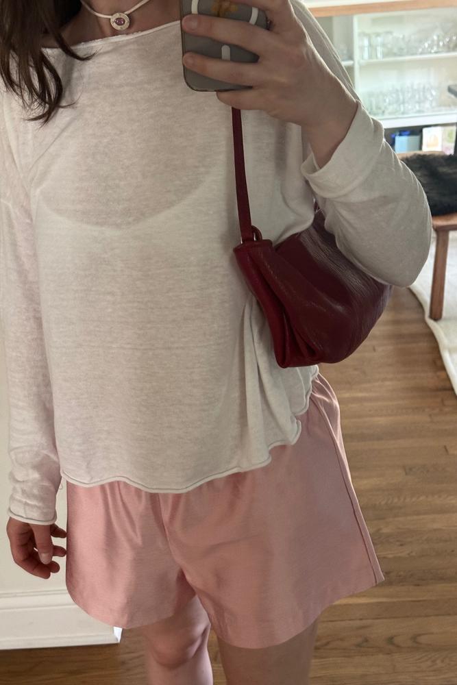 kristinyezza's fit featuring Eileen Fisher, Reformation, Harkin Studio, Aquazzura, Hand Crafted