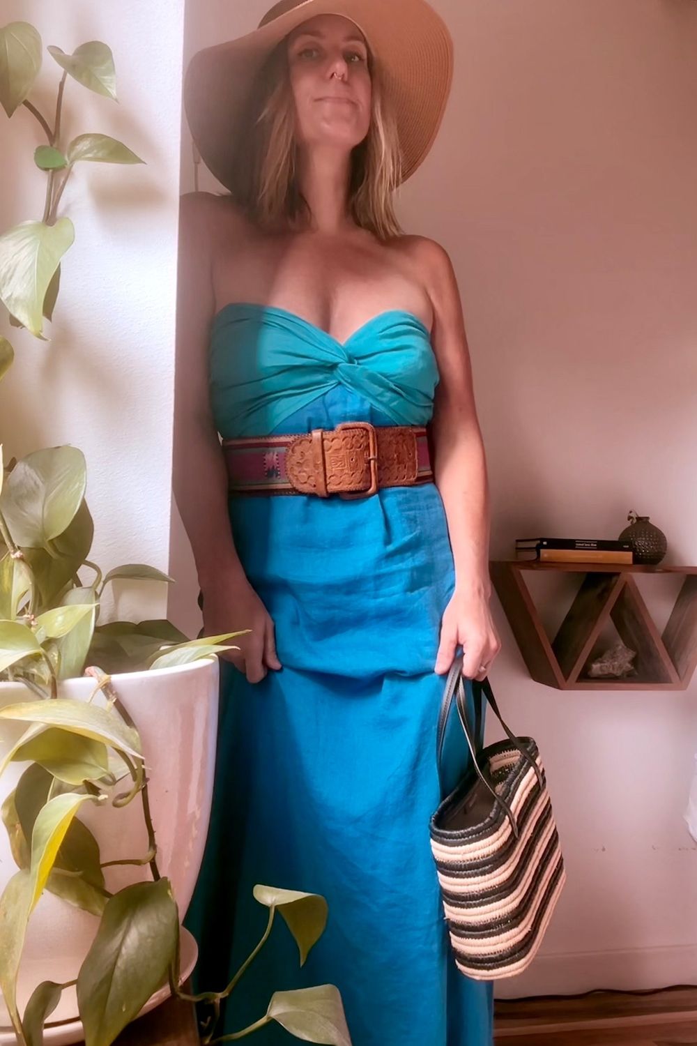 Post featuring The Capri Tote - Midnight Stripe
