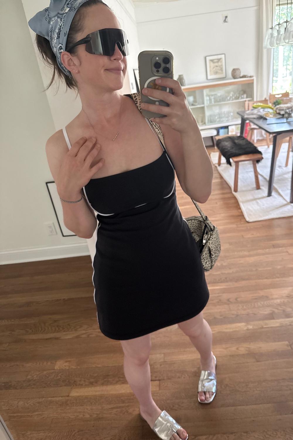 Post featuring Airbrush Streamlined Dress - Black/White