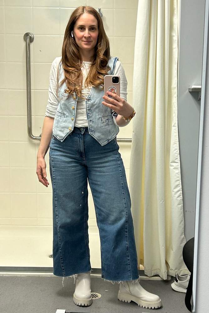 DaniTrics's fit featuring GAP, Steve Madden, Sugar Blossom
