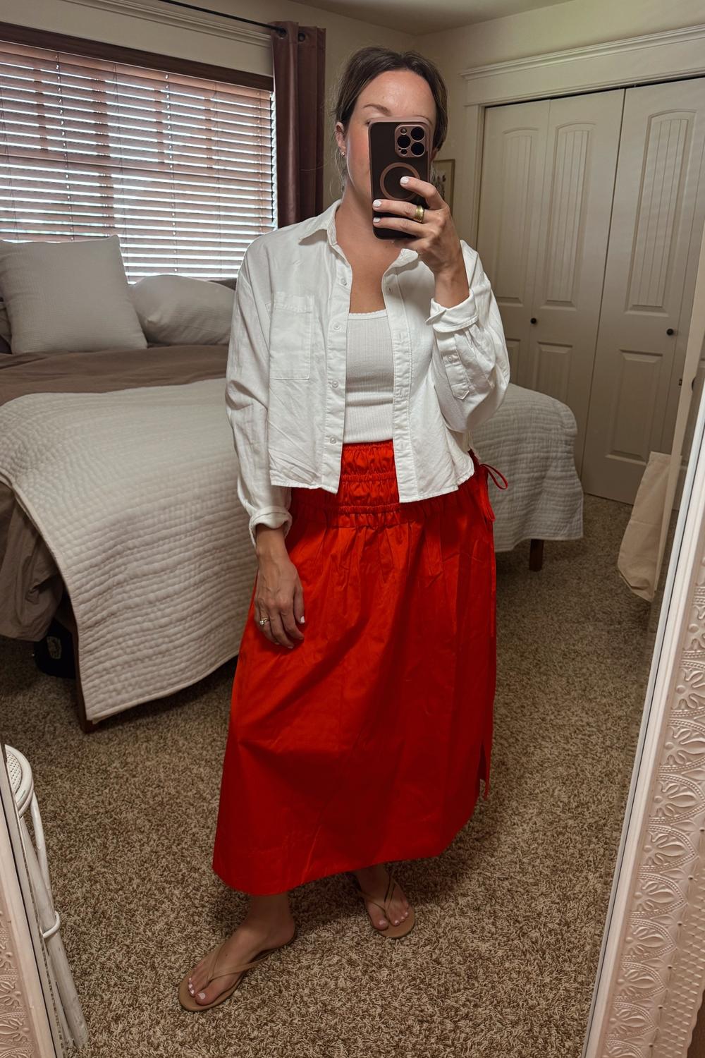 Post featuring Cropped Button-Down Oxford Shirt