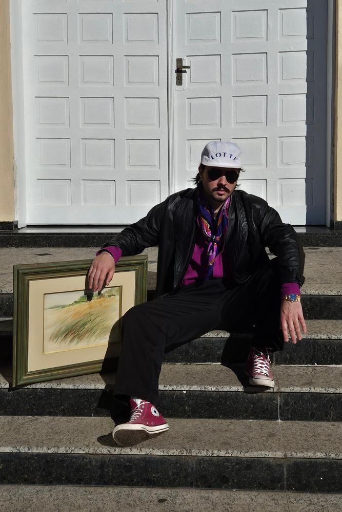 Lukepeder's fit featuring Aime Leon Dore, Drake's London, Ralph Lauren, Converse, Noah NYC