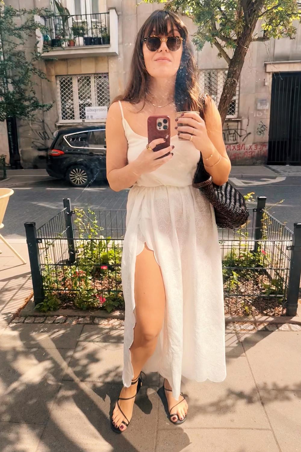 Post featuring SPÓDNICA MAXI ARIA WHITE