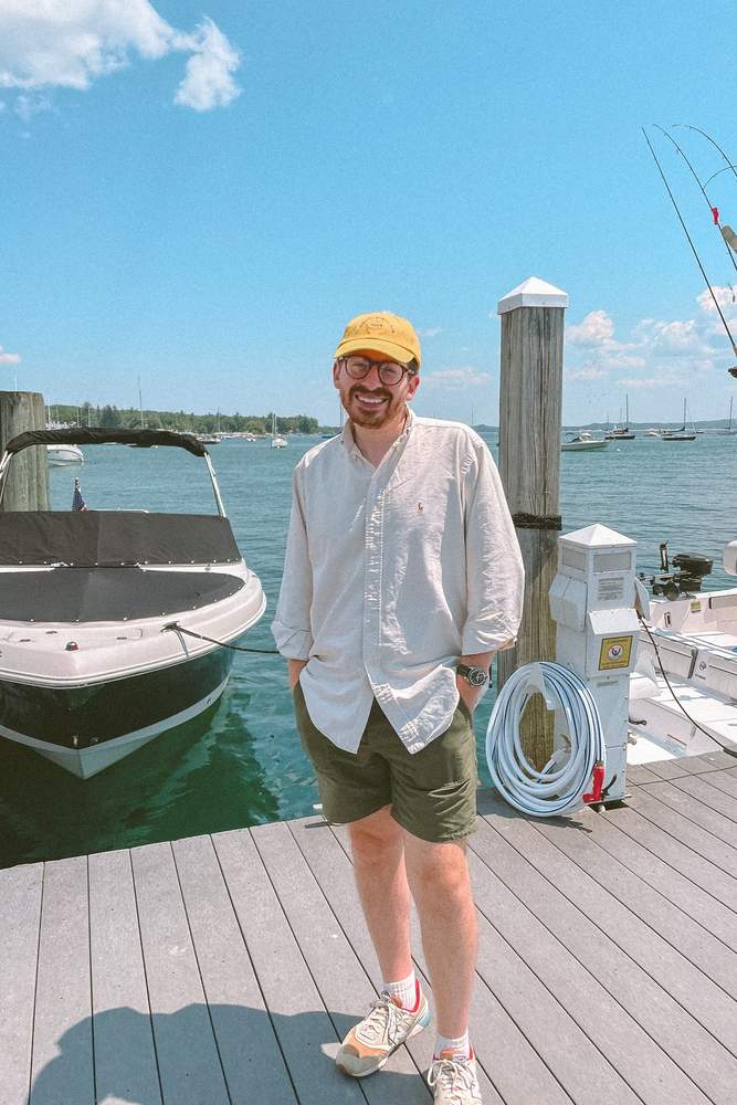 BradyKenniston's fit featuring Drake's London, Polo by Ralph Lauren, Hand Crafted, American Trench, New Balance