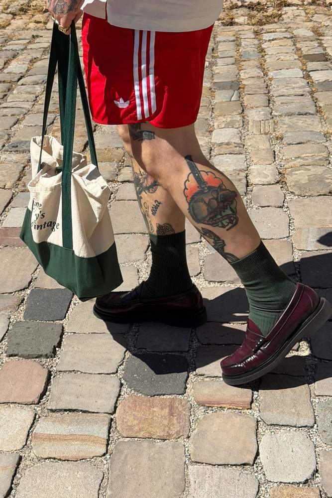 DJJNS's fit featuring Cuarter, Adidas, Uncle Jay‘s Vintage, Uniqlo, G.H. Bass & Co.