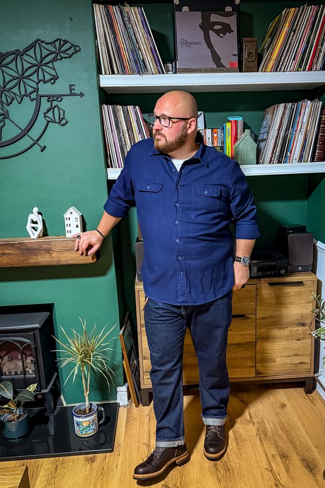 CraftyBernado's review for Portuguese Washed Indigo Utility Shirt Shirt