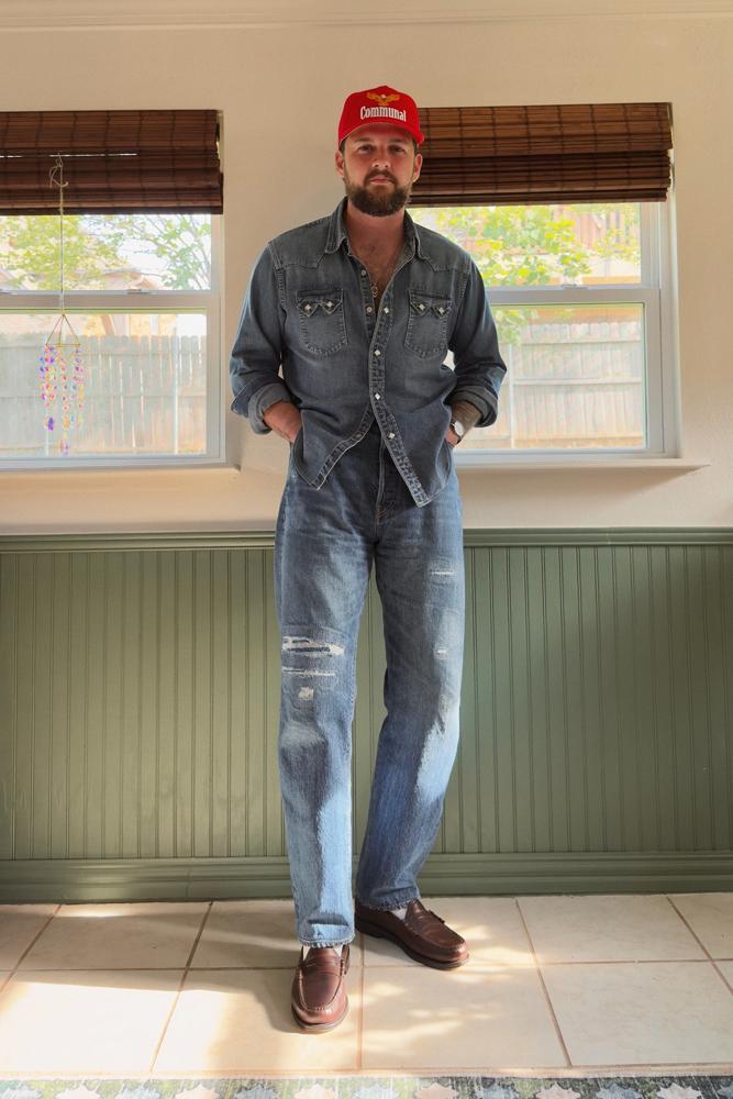 dressedtoamuse's fit featuring Communal MFG, The Real McCoy's, Buck Mason, G.H. Bass & Co., Nomos