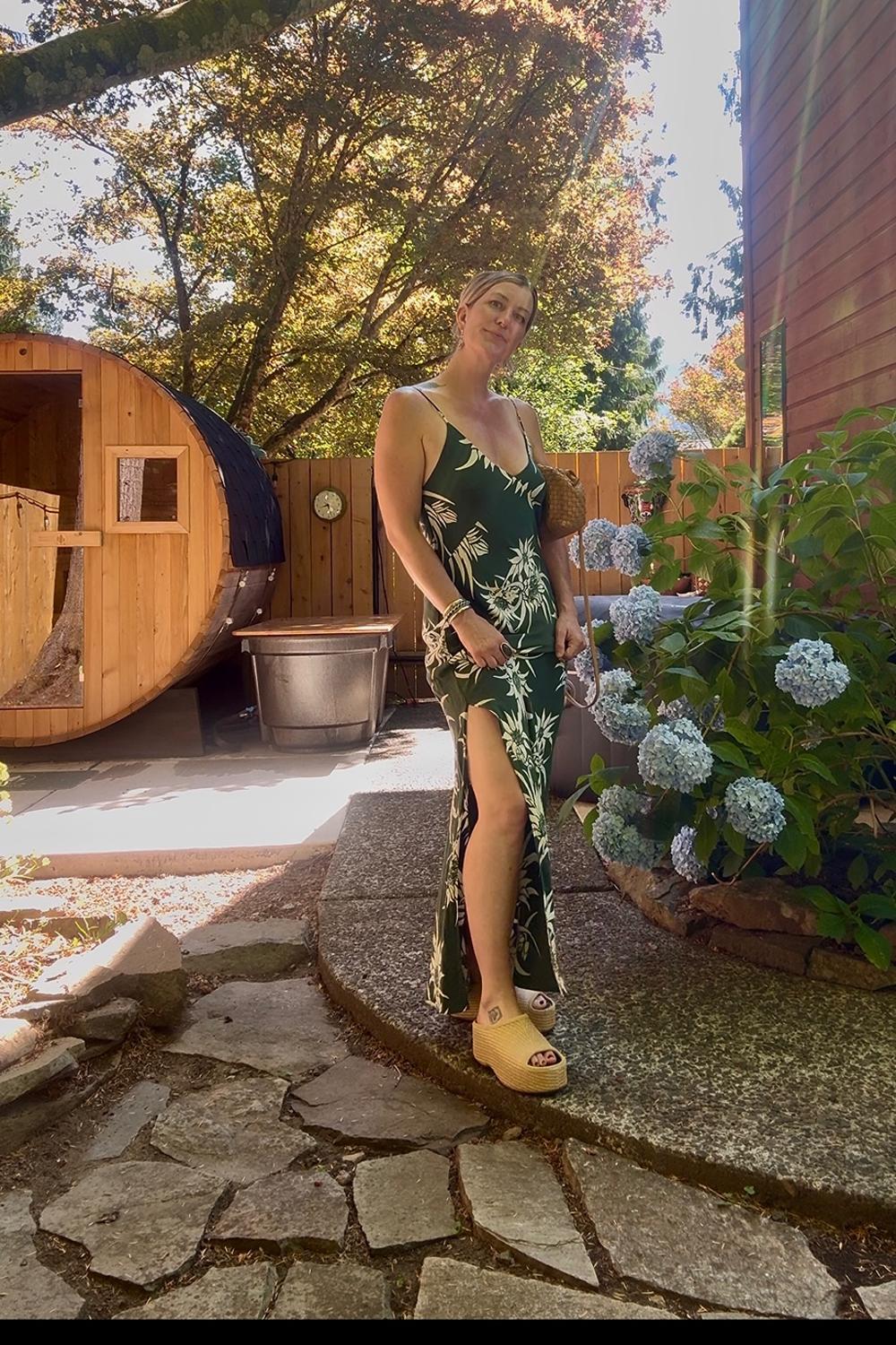 Post featuring Natural raffia platform sandal