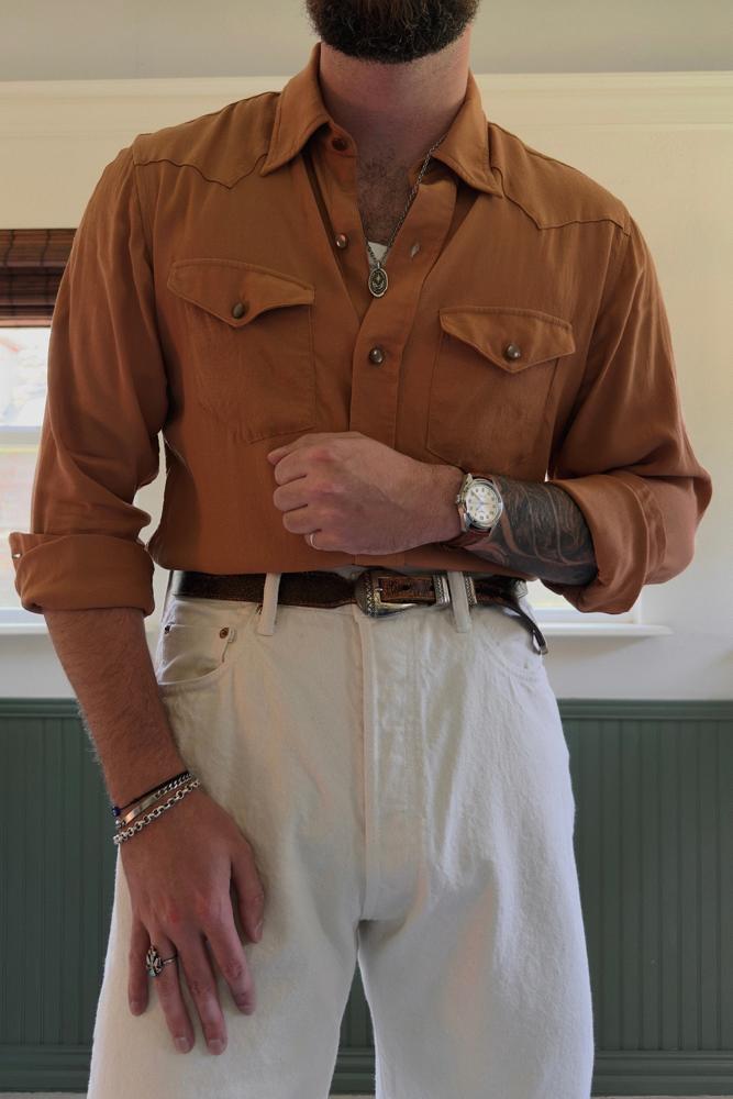 dressedtoamuse's fit featuring Buck Mason, Martin Dingman, Chippewa, Longines