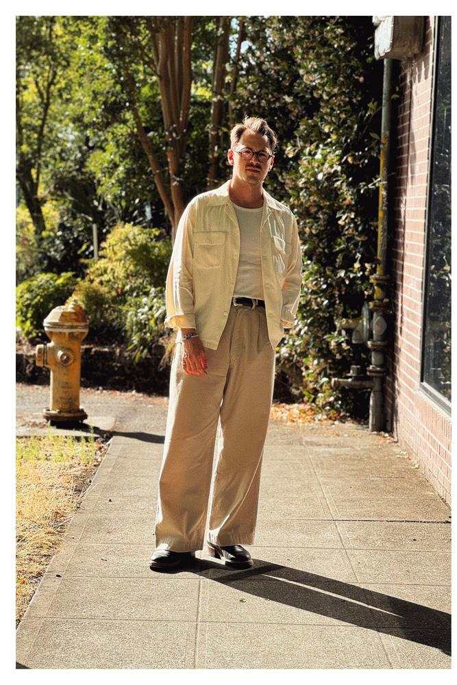 Busterthehuman's fit featuring Buck Mason, Taiga Takahashi Mens, John Lofgren