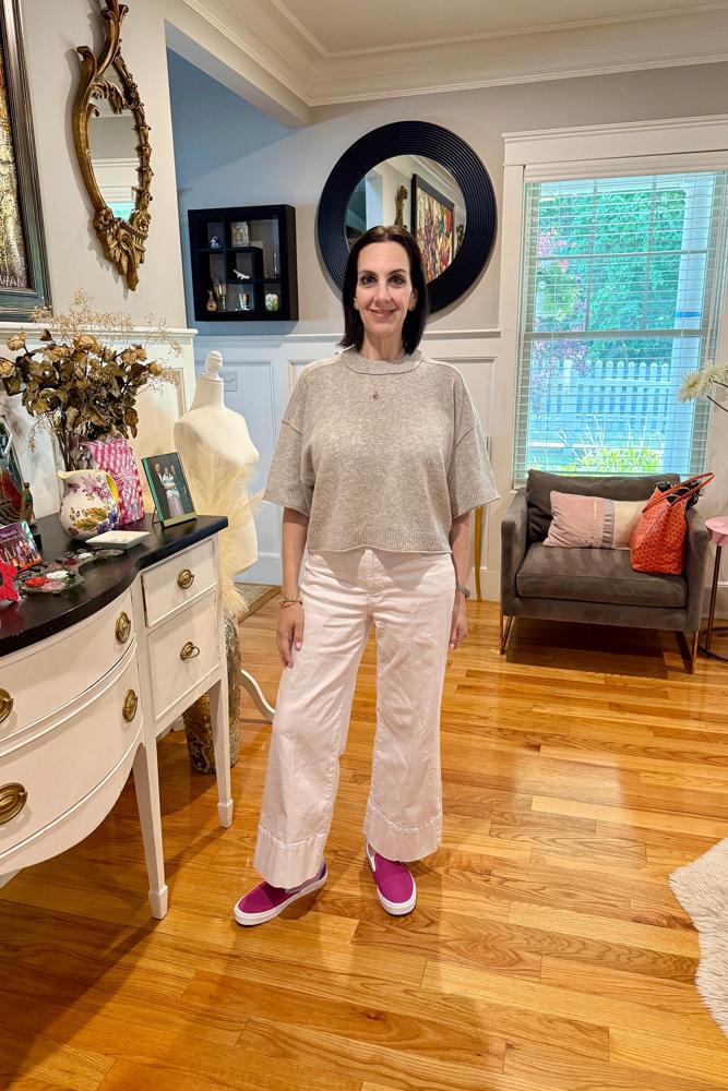 GAviv's fit featuring Anthropologie, Kut from the Kloth, Vans
