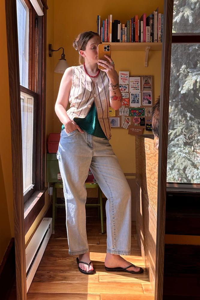 thriftbee's fit featuring No Brand, Aerie, Sonoma