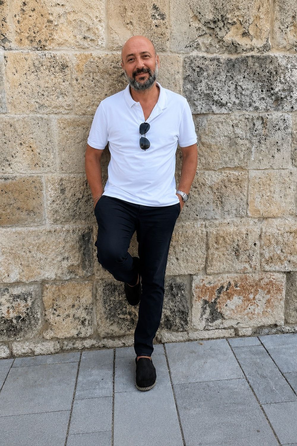 Post featuring H & M - Regular Fit Polo shirt - White