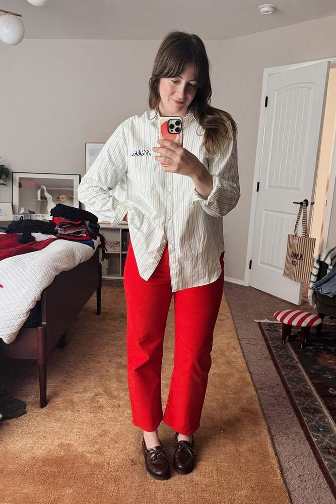 NicoleGregory's fit featuring Sezane, Levi's