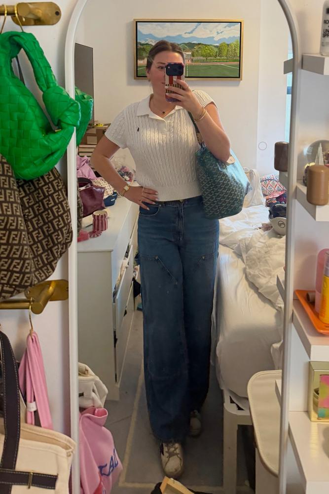Bridgetsmirror's fit featuring Polo by Ralph Lauren, Ulla Johnson, Golden Goose, Cendre