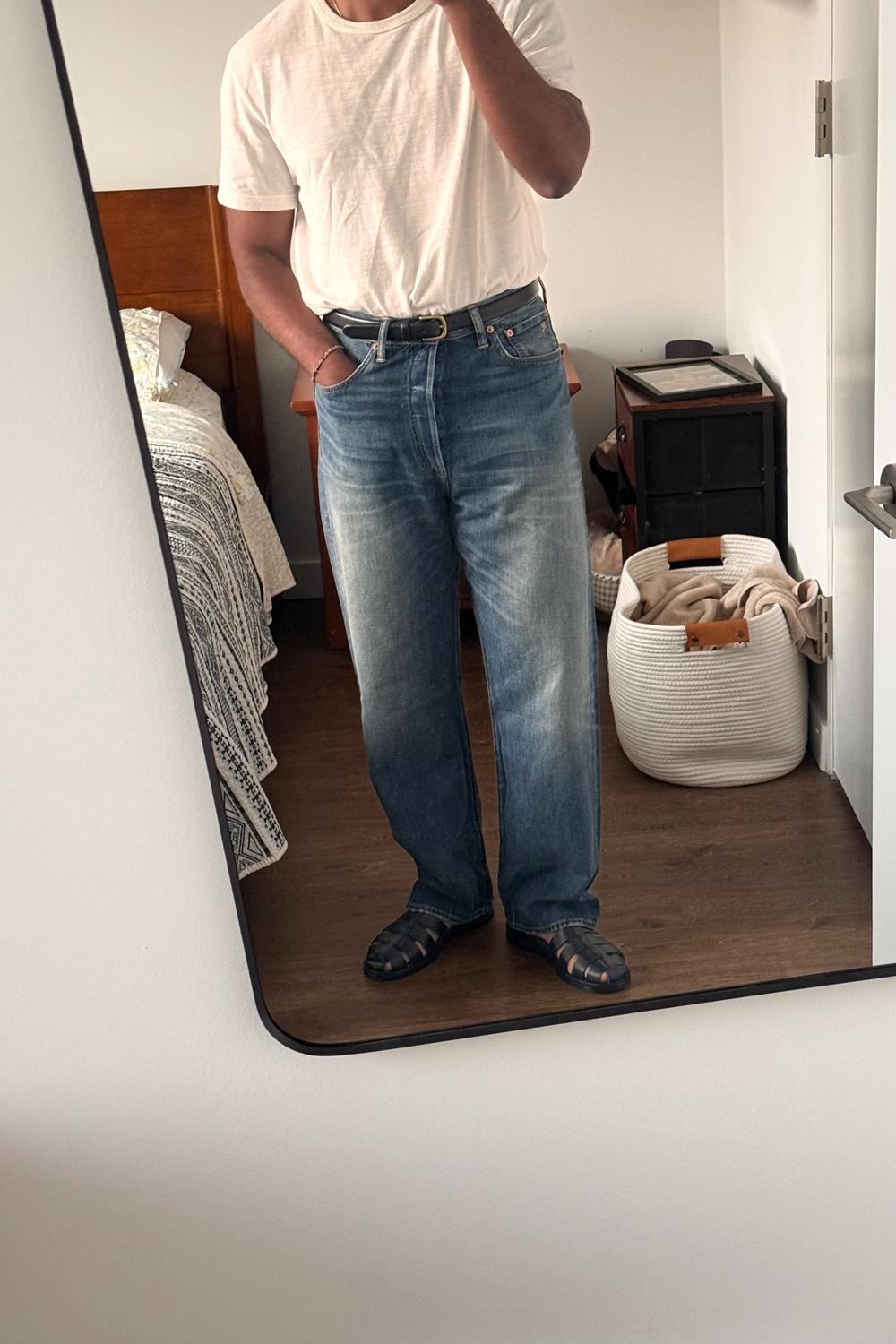 Post featuring Italian Beveled Edge Leather Belt