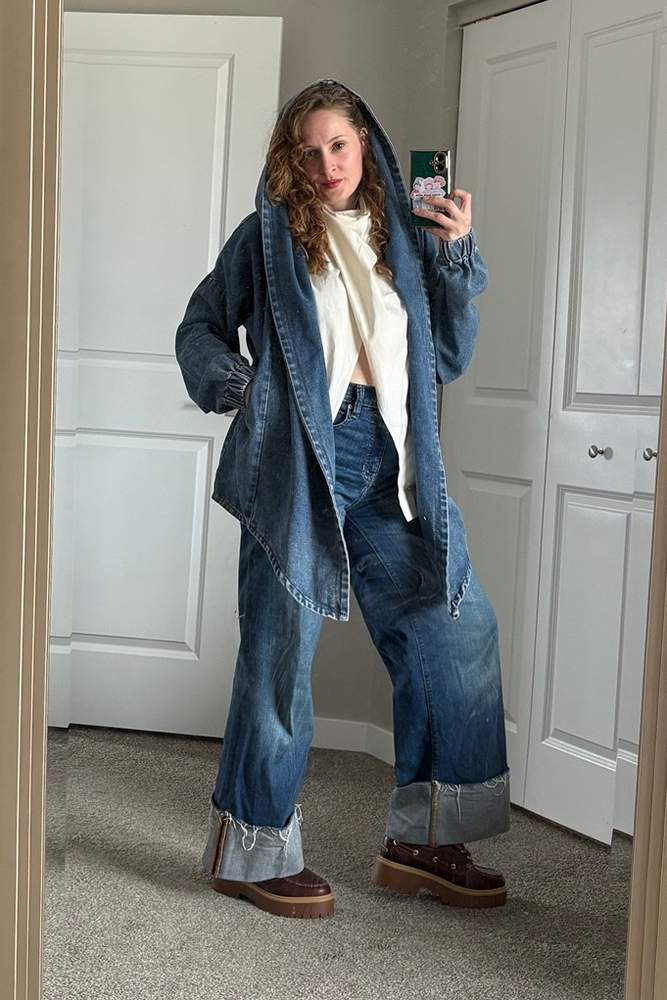 DaniTrics's fit featuring TEMU, Banana Republic Factory, Timberland