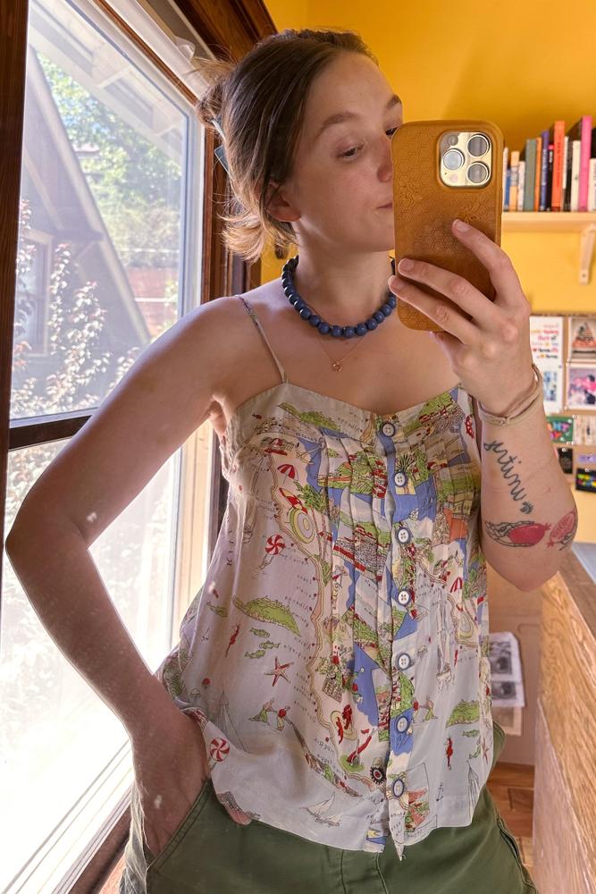 thriftbee's fit featuring Justin Boots, No Brand, Maeve, Madewell