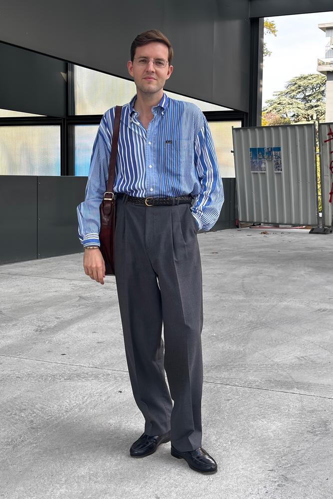 ogDamemoto's fit featuring Faconnable, No Brand, Brooks Brothers, I Medici, G.H. Bass & Co.