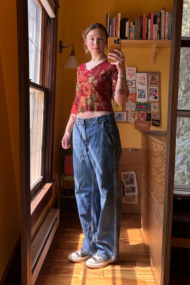 thriftbee's fit featuring Carhartt, Converse, No Brand