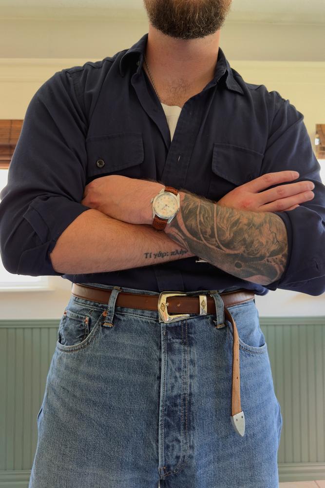 dressedtoamuse's fit featuring Buck Mason, Espiritu, Polo by Ralph Lauren, Longines
